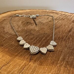 Brighton Silver Heart Charm Necklace